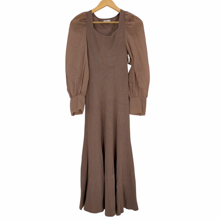 FRAY I.D I.D(フレイアイディー) オーガンスリーブスクエアニット  