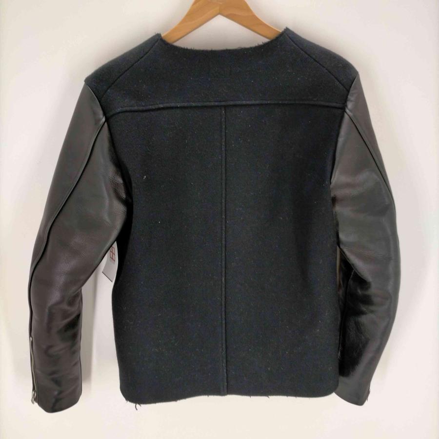 SUNSEA(サンシー) 吾亦紅別注 袖レザーメルトンジャケット メンズ JPN 