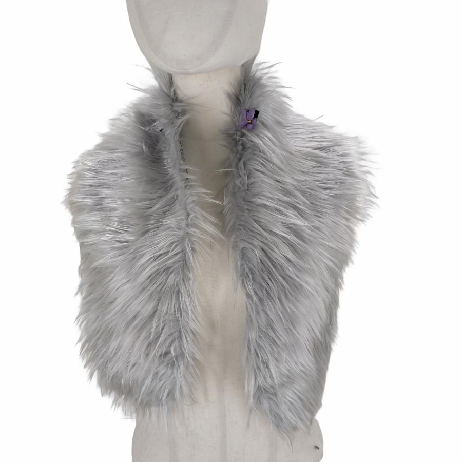 KEITA MARUYAMA(ケイタマルヤマ) フラワー装飾 ファーマフラー  