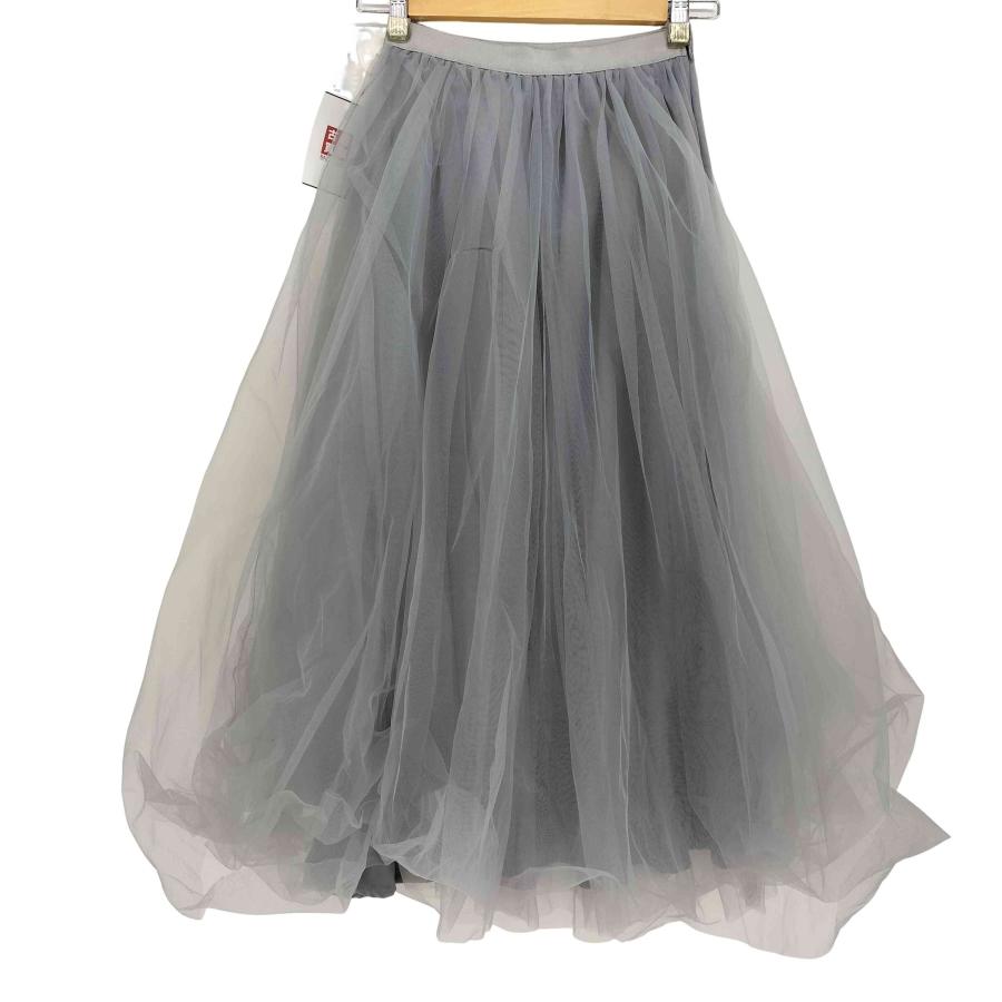 アニュアンス チュールボリュームスカート グレーS anuans(ア