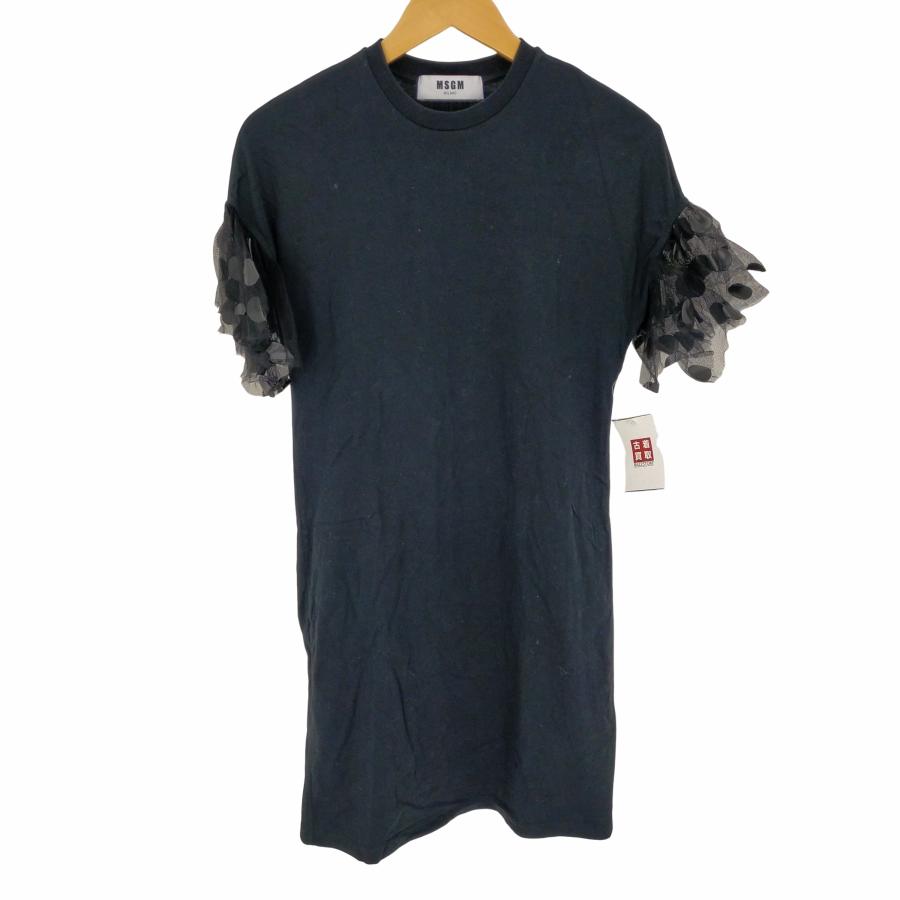MSGM MSGM(エムエスジーエム) 袖 ドット チュール Tシャツ ワンピース 