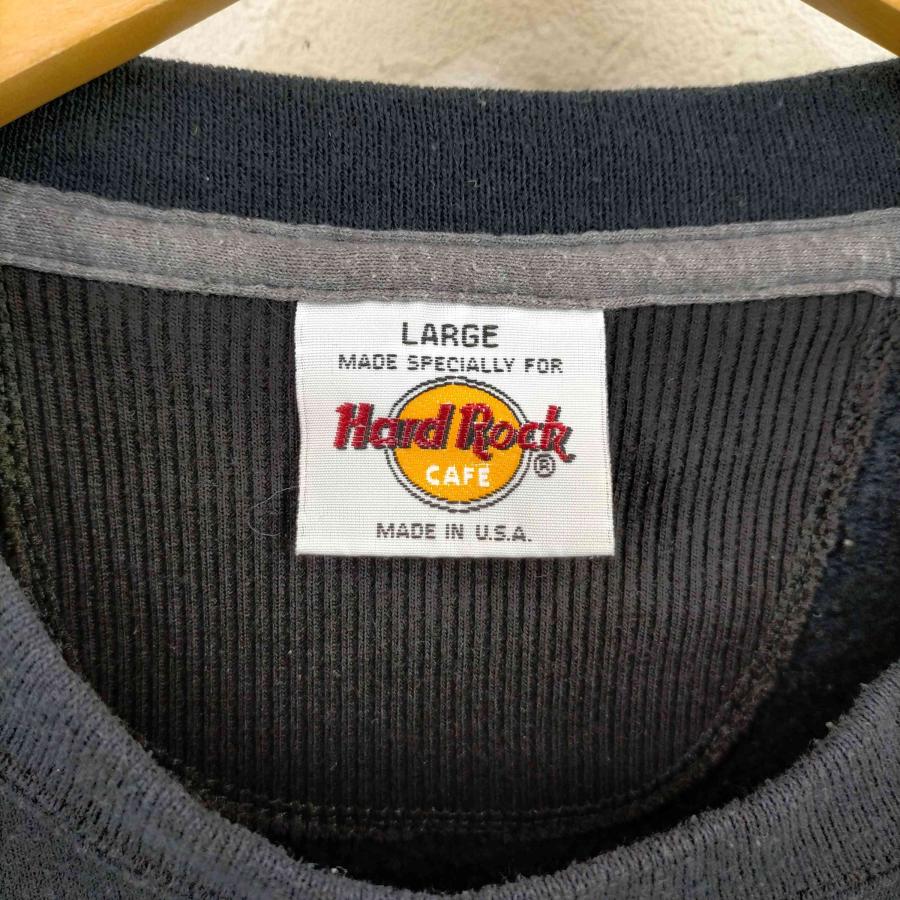Hard Rock Cafe(ハードロックカフェ) USA製 ロゴ刺繍 スウェット メンズ JPN：L  中古 古着 0656｜bazzstore｜06