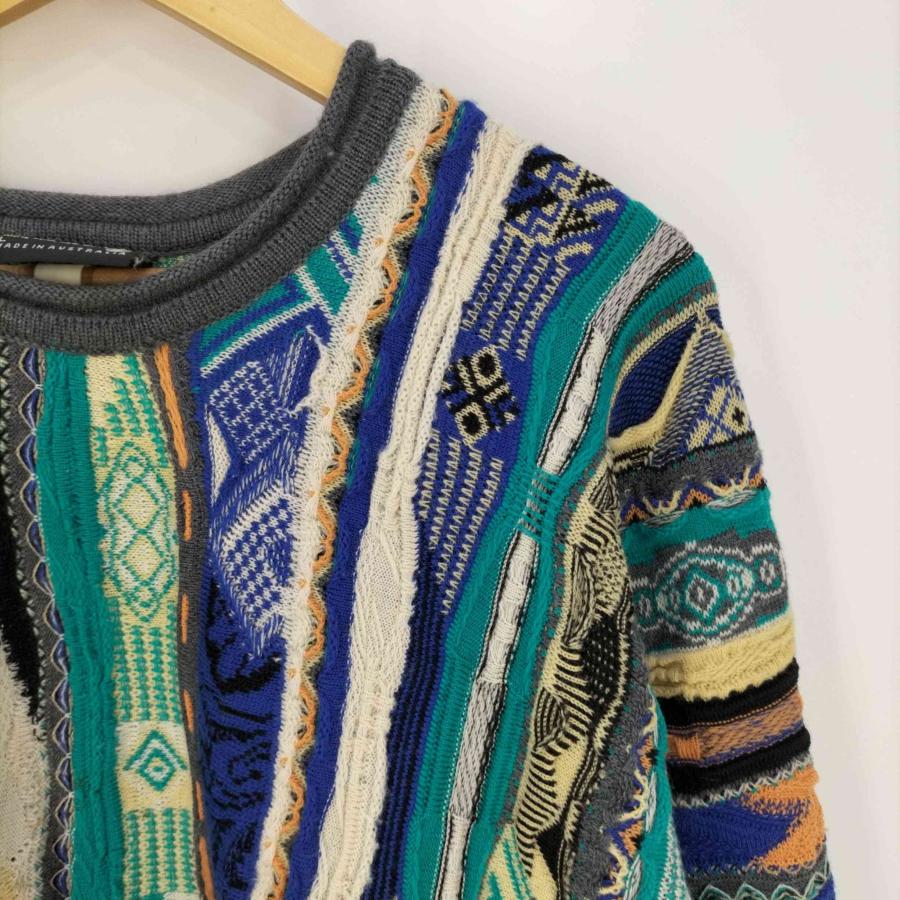 COOGI(クージー) 90s オーストラリア製 マルチカラー 3Dニット メンズ import：L  中古 古着 0209｜bazzstore｜05