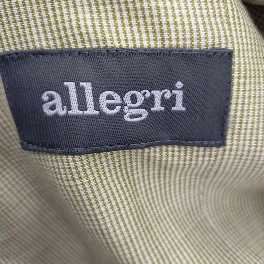 allegri(アレグリ) リネン混3Bテーラードジャケット センターベント 背抜き メンズ  46L 中古 古着 0910｜bazzstore｜06