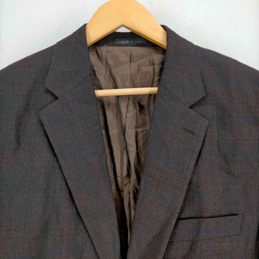 JOSEPH ABBOUD(ジョセフアボード) MADE IN INDIA 2Bウールチェックテーラードジ 中古 古着 0124｜bazzstore｜03