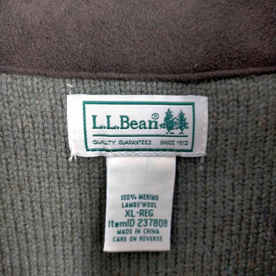 L.L.Bean(エルエルビーン) 90S メリノラムウール ハーフジップニット メンズ  XL 中古 古着 0303｜bazzstore｜06
