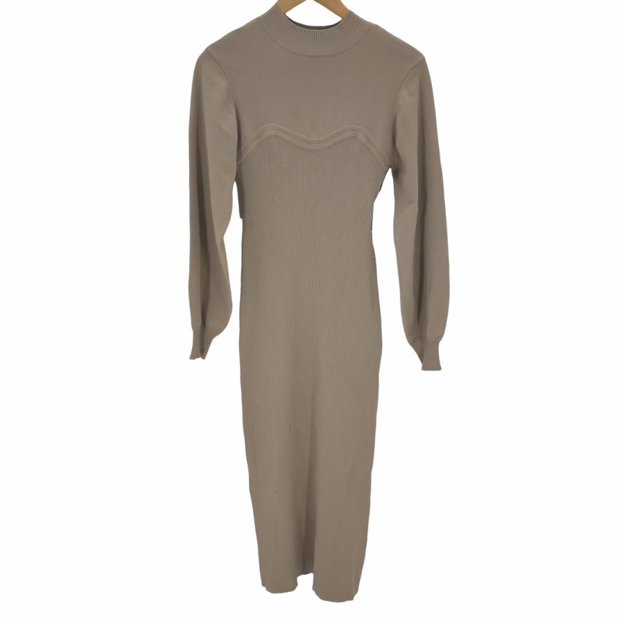 アニュアンスanuans ビスチェデザインニットワンピース