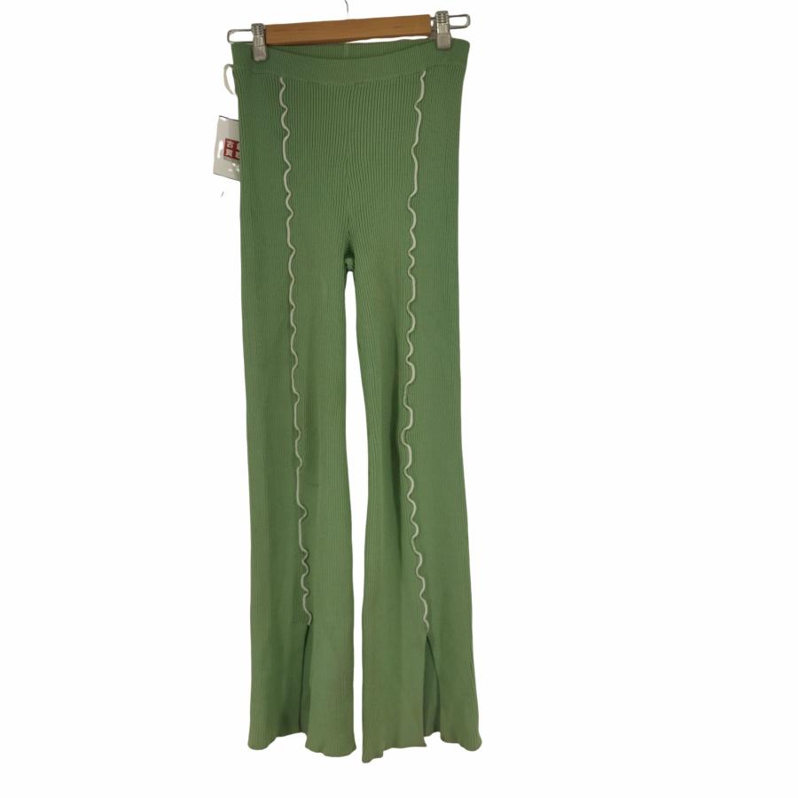 soduk(スドーク) 20SS Colored stitch slit knit trousers レデ 中古 