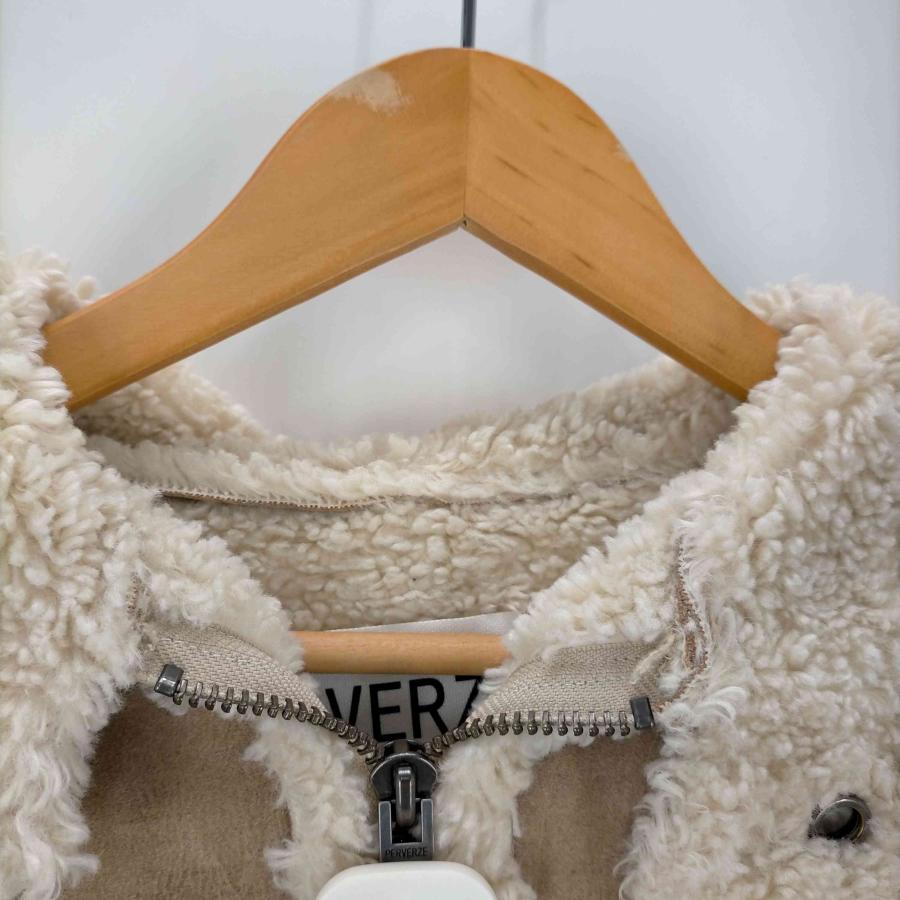 PERVERZE PERVERZE(パーバーズ) 20AW CIRCLE CURVE MOUTON COAT  