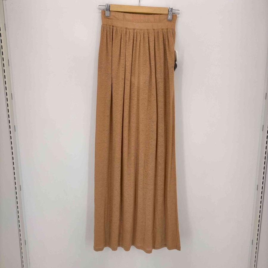 CRUCIANI Cruciani(クルチアーニ) MADE IN ITALY リネンロングスカート 