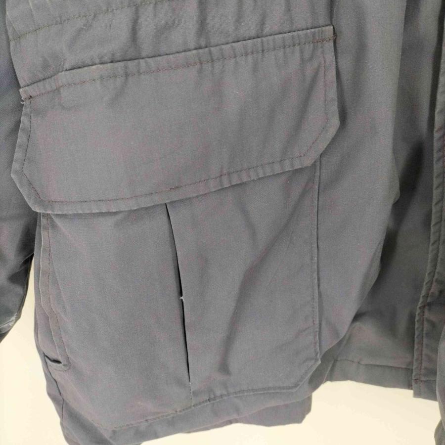 WOOLRICH(ウールリッチ) 80S USA製 紺タグ 裏地チェックブランケット 比翼 ジップアップ  中古 古着 0303｜bazzstore｜04