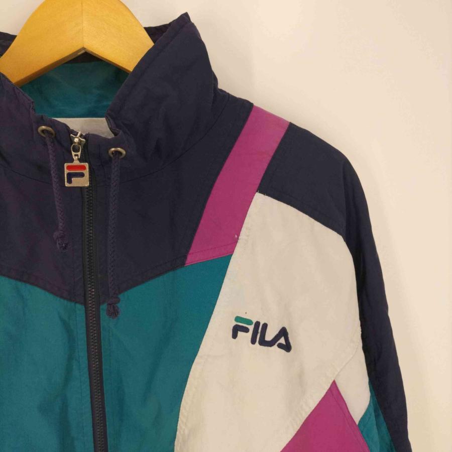 FILA(フィラ) マルチカラー ナイロンジャケット メンズ JPN：XXL  中古 古着 1006｜bazzstore｜05