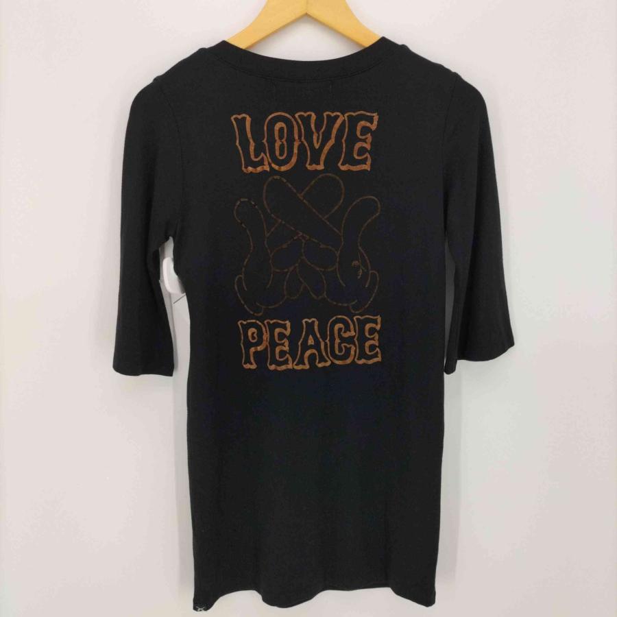 roar(ロアー) LOVE PEACE バックプリント Tシャツ Y2K メンズ JPN：1  中古 古着 0644｜bazzstore｜02