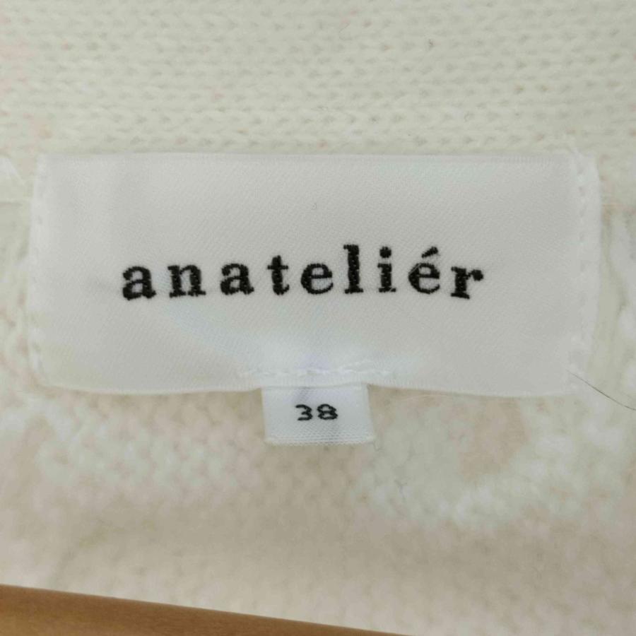 anatelier(アナトリエ) アンゴラシャギーケーブルニット レディース  38 中古 古着 0327｜bazzstore｜06