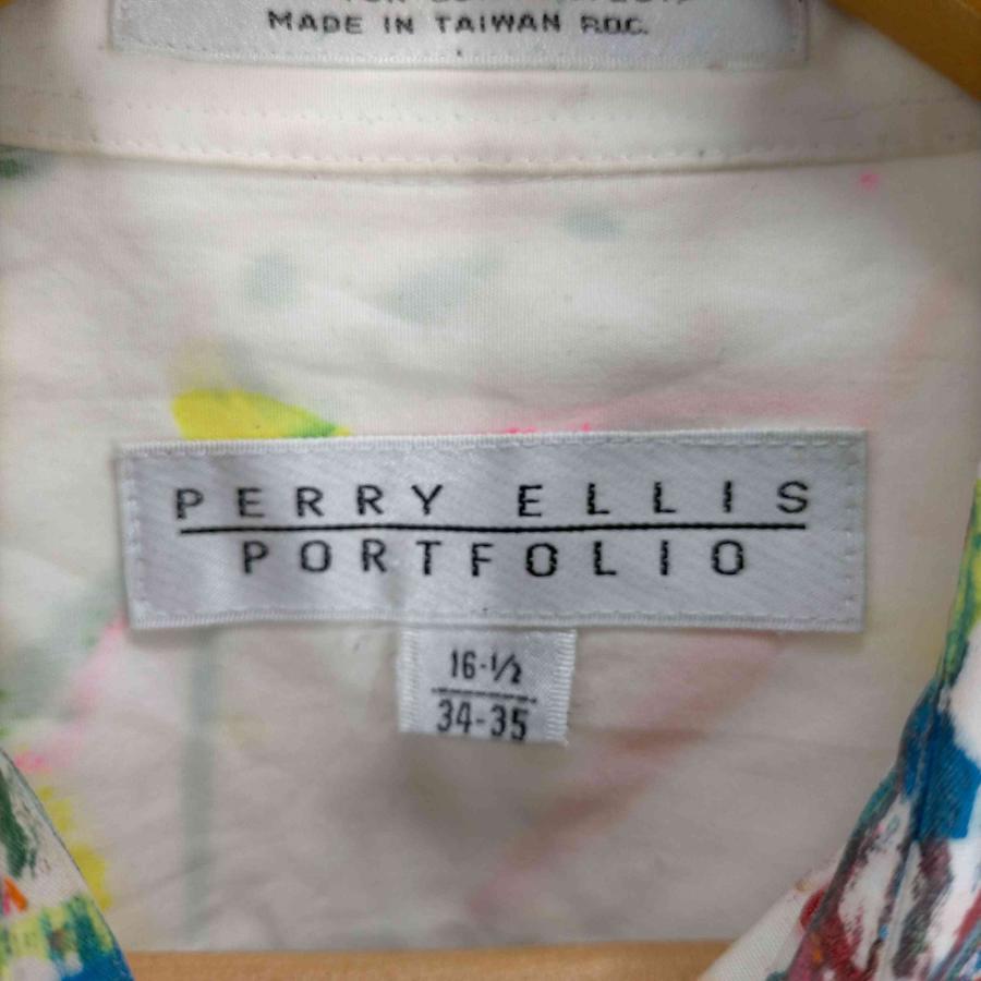 PERRY ELLIS PORTFOLIO(ペリーエリス ポートフォリオ) マルチカラ―ペイント加工シャツ 中古 古着 0903｜bazzstore｜06