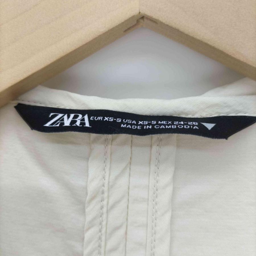 ZARA(ザラ) ナイロン フーデッド ロング コート ユニセックス レディース  XS-S 中古 古着 0944｜bazzstore｜06