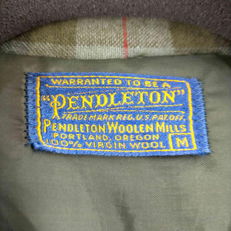 PENDLETON(ペンドルトン) 50S USA製 タータンチェック アンコンジャケット メンズ imp 中古 古着 0348｜bazzstore｜06