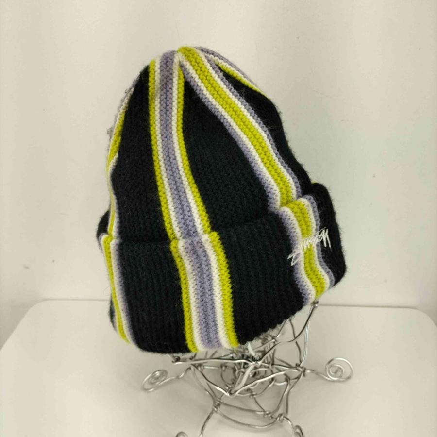 Stussy(ステューシー) VERTICAL STRIPE CUFF BEANIE メンズ ONE SI 中古 古着 0903｜bazzstore｜04