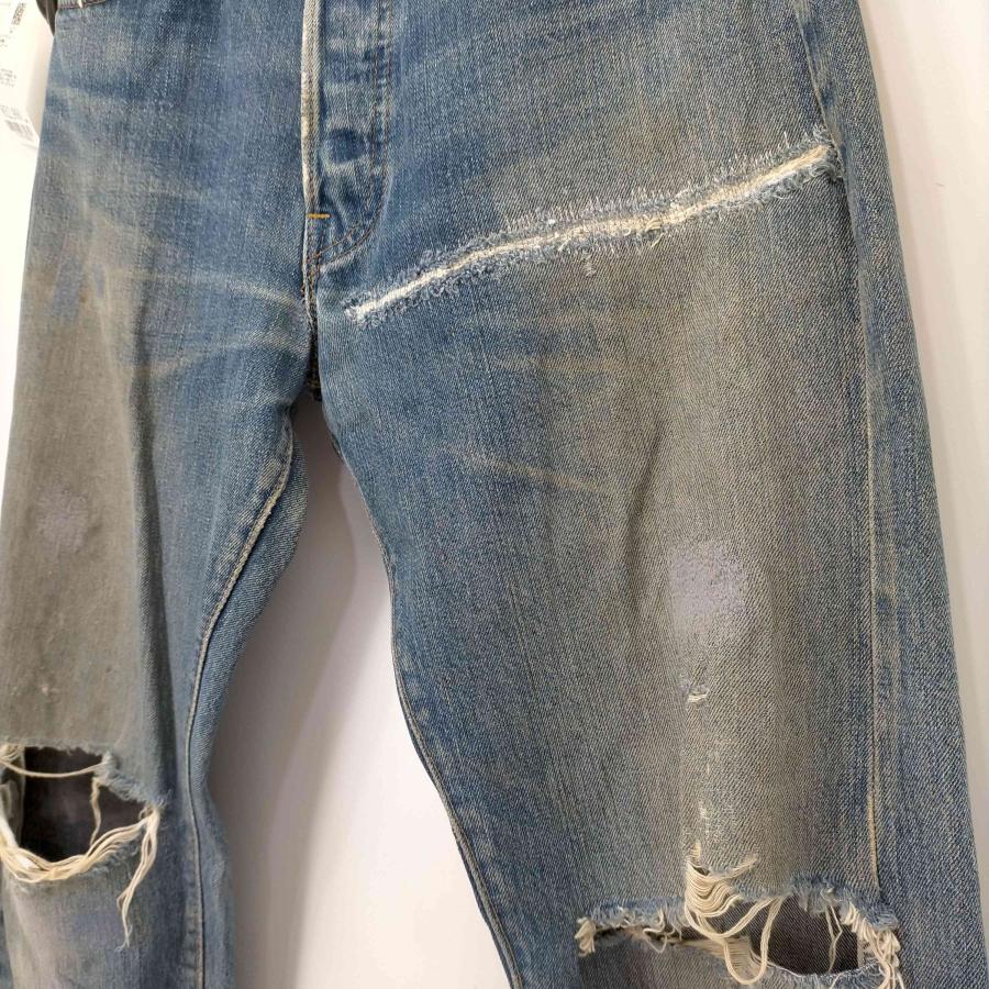 Levis(リーバイス) 60S~70S BIGE 501 ストレートデニムパンツ 赤耳 ボタン裏刻印6  中古 古着 0303｜bazzstore｜04