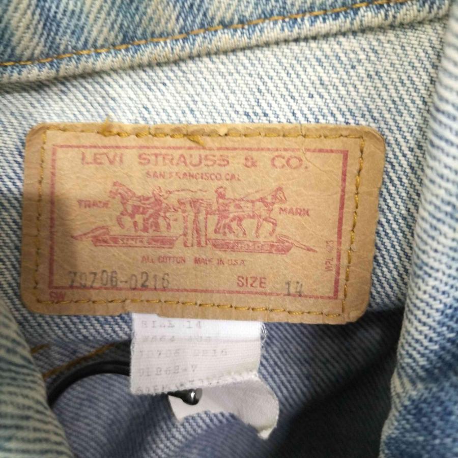 Levi's Levis(リーバイス) USA製 ボタン裏698 デニム トラッカー Levi's Levis(リーバイス) USA製 ボタン裏698 デニム トラッカー