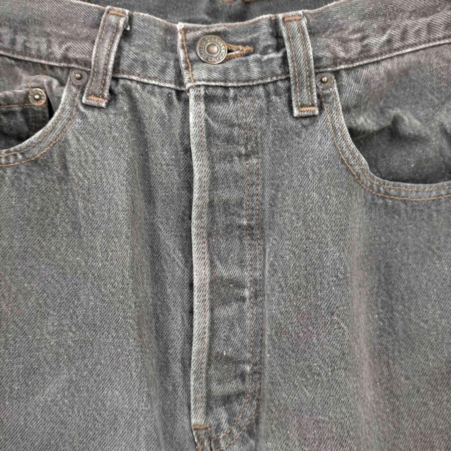 Levis(リーバイス) USA製 501 ボタン裏5 先染め ボタンフライ ブラックデニムパンツ メンズ 中古 古着 0623｜bazzstore｜04