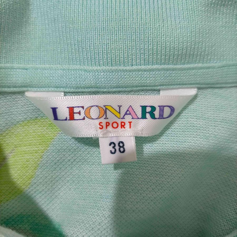 LEONARD(レオナール) フラワー 鹿の子ポロシャツ レディース  38 中古 古着 0822｜bazzstore｜06