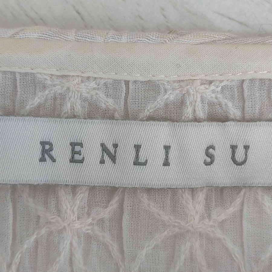 USED古着(ユーズドフルギ) {{RENLI SU}} 刺繍 丸襟ブラウス