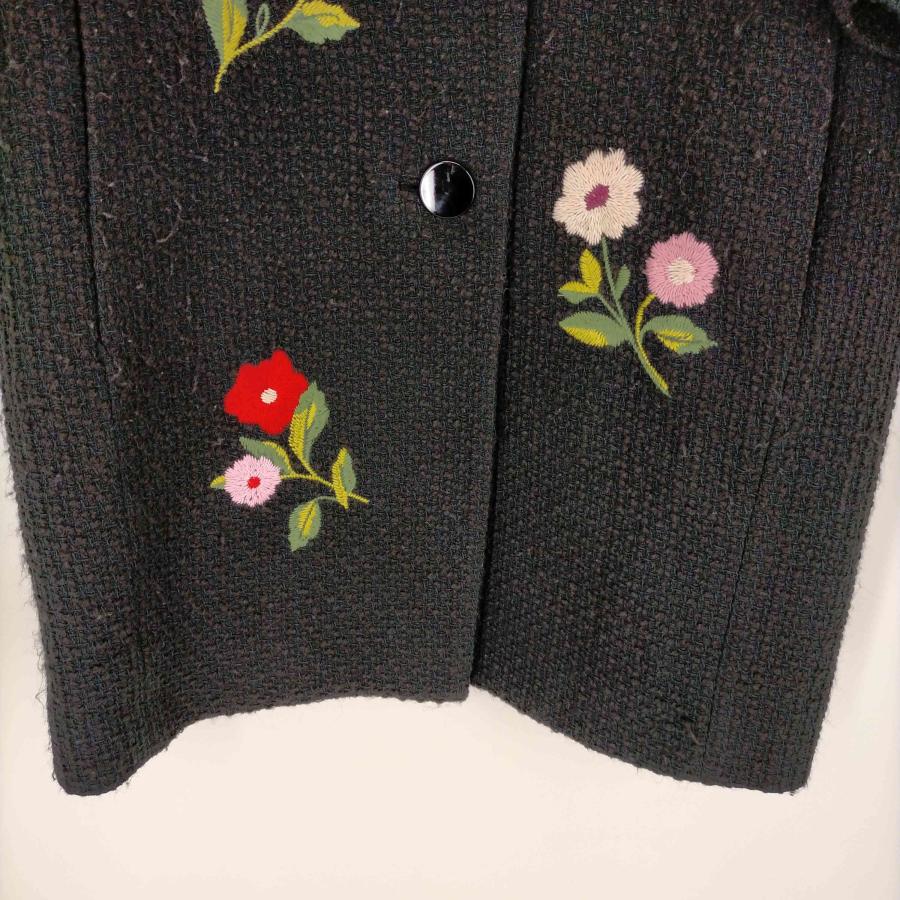 ケイトスペード　スペードフラワー　コート Kate spade(ケイトスペード) フラワー刺繍 ツイードコート