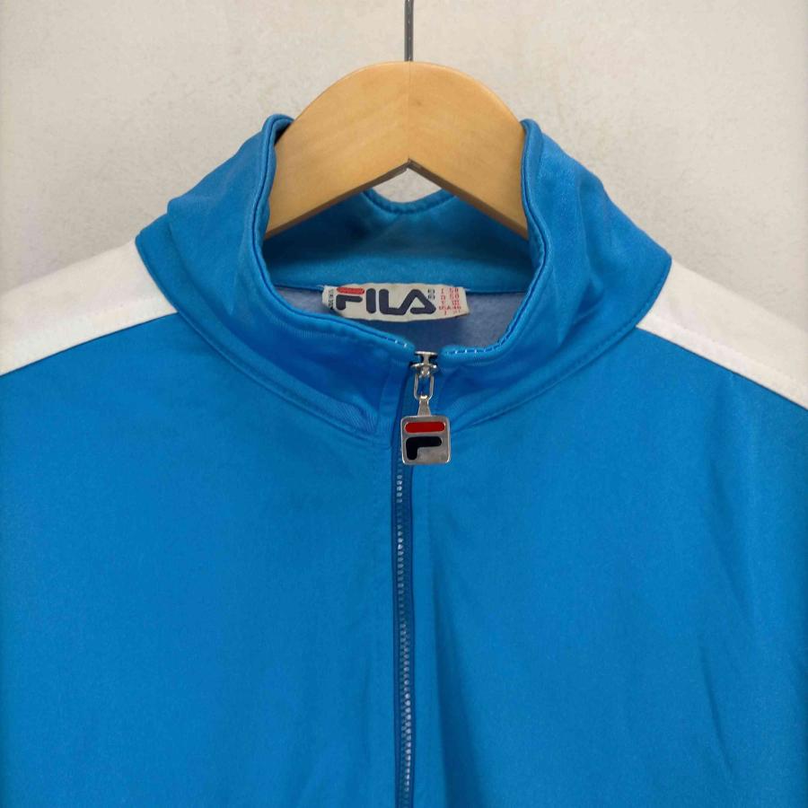 FILA(フィラ) 80S~ MADE  IN ITALY ロゴ刺繍トラックジャケット メンズ EUR：5 中古 古着 0308｜bazzstore｜03