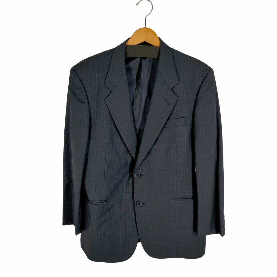 pierre cardin ブラウンストライプ テーラードジャケット M