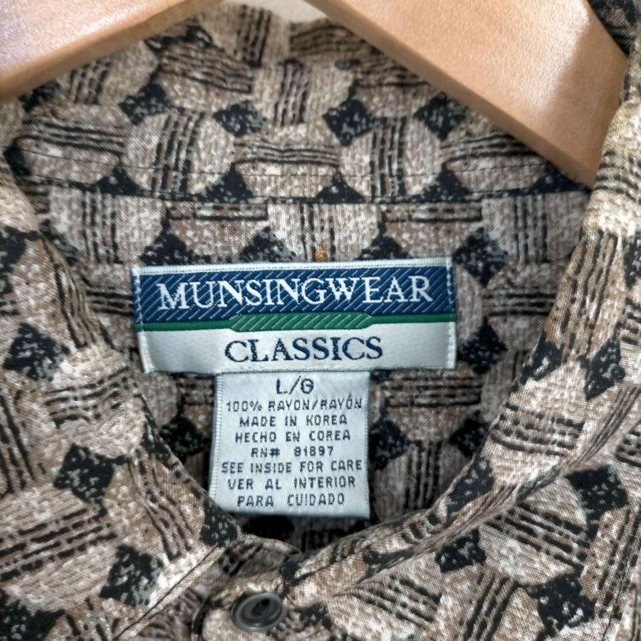 Munsingwear(マンシングウェア) CLASSICS 総柄 レーヨンシャツ メンズ JPN：L  中古 古着 1042｜bazzstore｜06