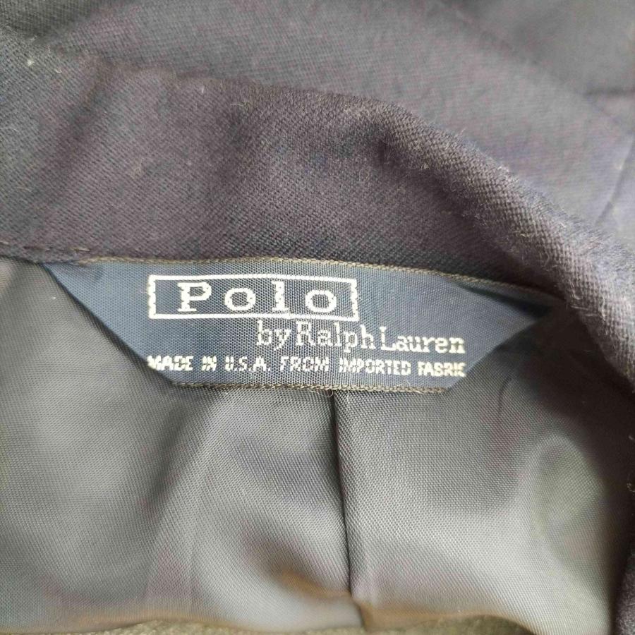 Polo by RALPH LAUREN(ポロバイラルフローレン) 90S 紺ブレ 金ボタン 3Bテーラー 中古 古着 0357｜bazzstore｜06