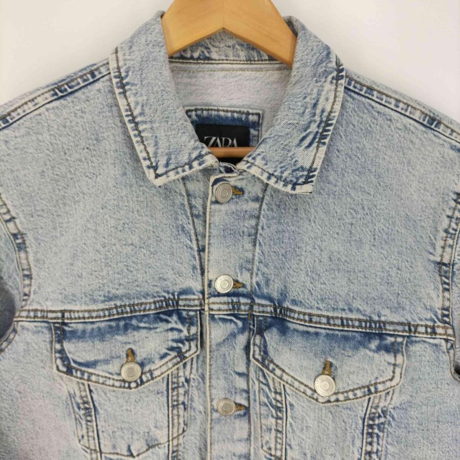 ZARA(ザラ) BASIC DENIM JACKET ベーシックデニムジャケット メンズ import： 中古 古着 0907｜bazzstore｜03