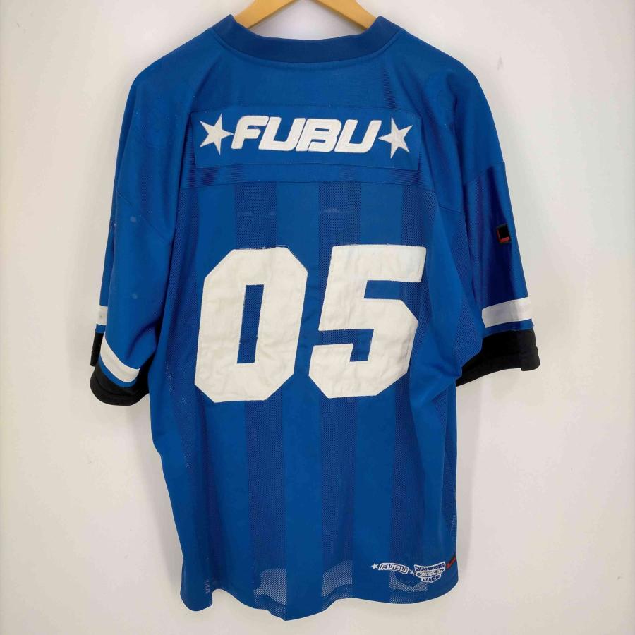 FUBU(フブ) 90s 韓国製 ゲームシャツ フットボールシャツ メンズ import：L  中古 古着 0950｜bazzstore｜02