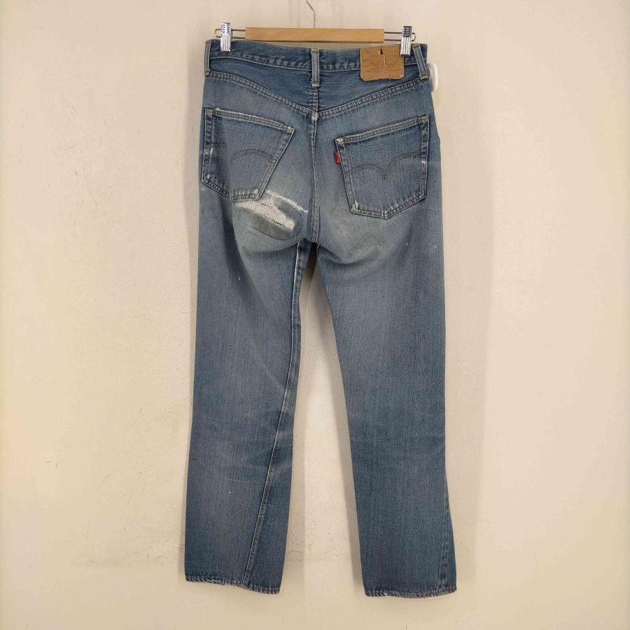 Levis(リーバイス) USA製 ボタン裏6刻印 66前期 501 74年9月製 赤耳 バックポケット裏 中古 古着 0802｜bazzstore｜02