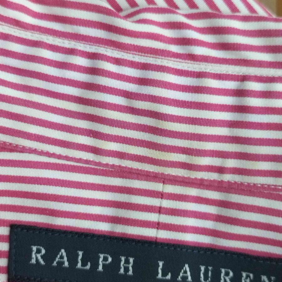 RALPH LAUREN(ラルフローレン) ストライプ ポニー刺繍 L/S シャツ レディース JPN：1 中古 古着 1103｜bazzstore｜03