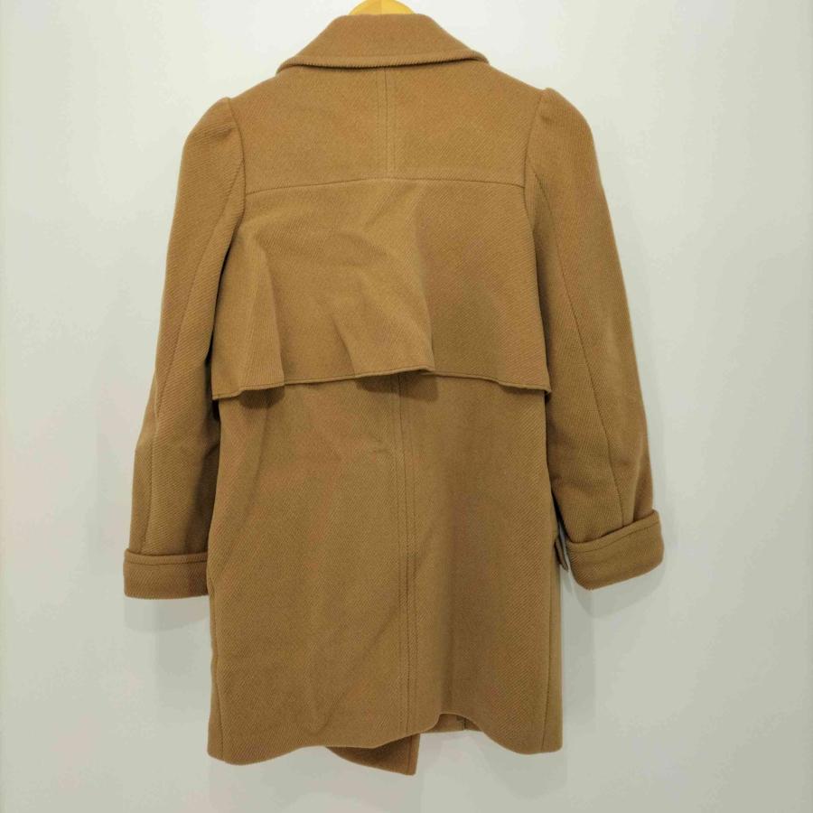 Kaon(カオン) ウール混 1B バックフリル チェスターコート レディース  