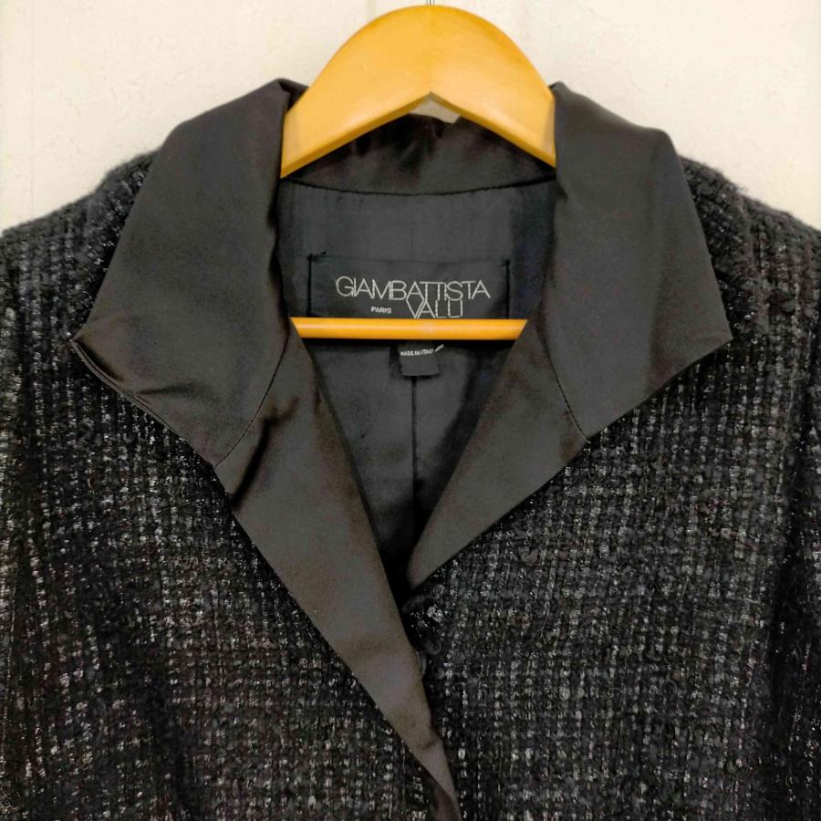 ジャンバティスタヴァリ ブラック セットアップ ツイードジャケット  