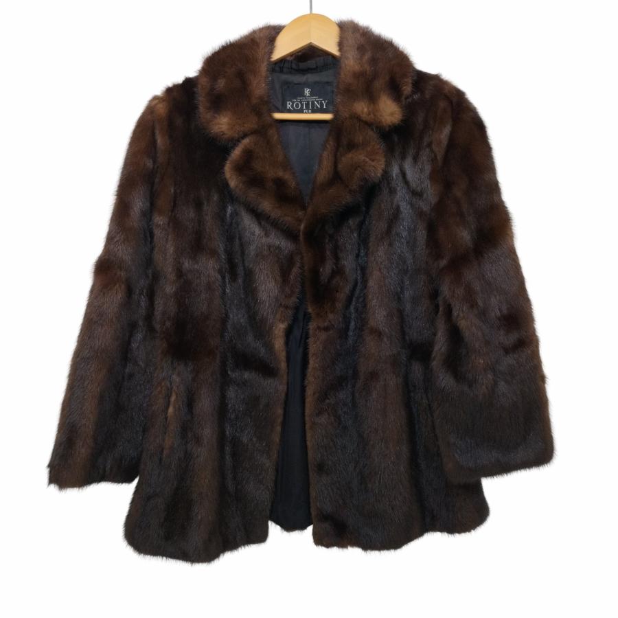 ミンク　ブラウンファー コート　ROTINY ROTINY(ロティニー) ミンクファー 毛皮コート レディース US：6 中古