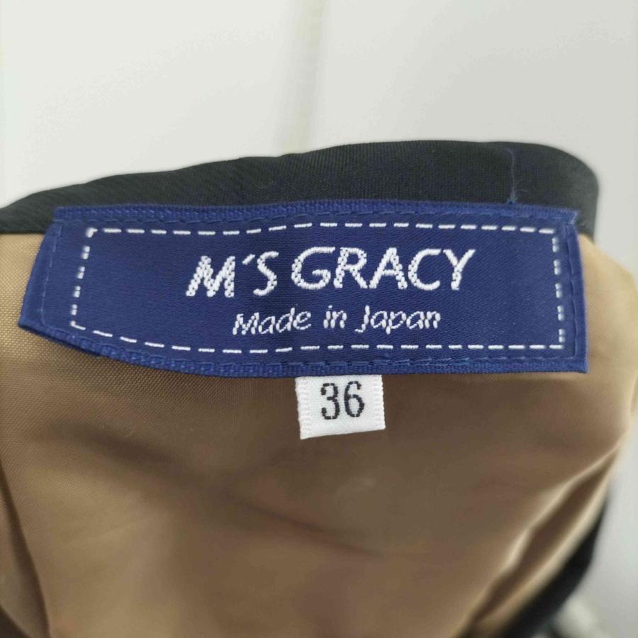 M’s GRACY(エムズグレイシー) フラワー刺繍Aラインタックフレアミニスカート レディース JPN： 中古 古着 0409｜bazzstore｜06