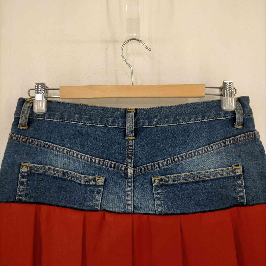 Sue UNDERCOVER(スーアンダーカバー) デニム切替 プリーツスカート  