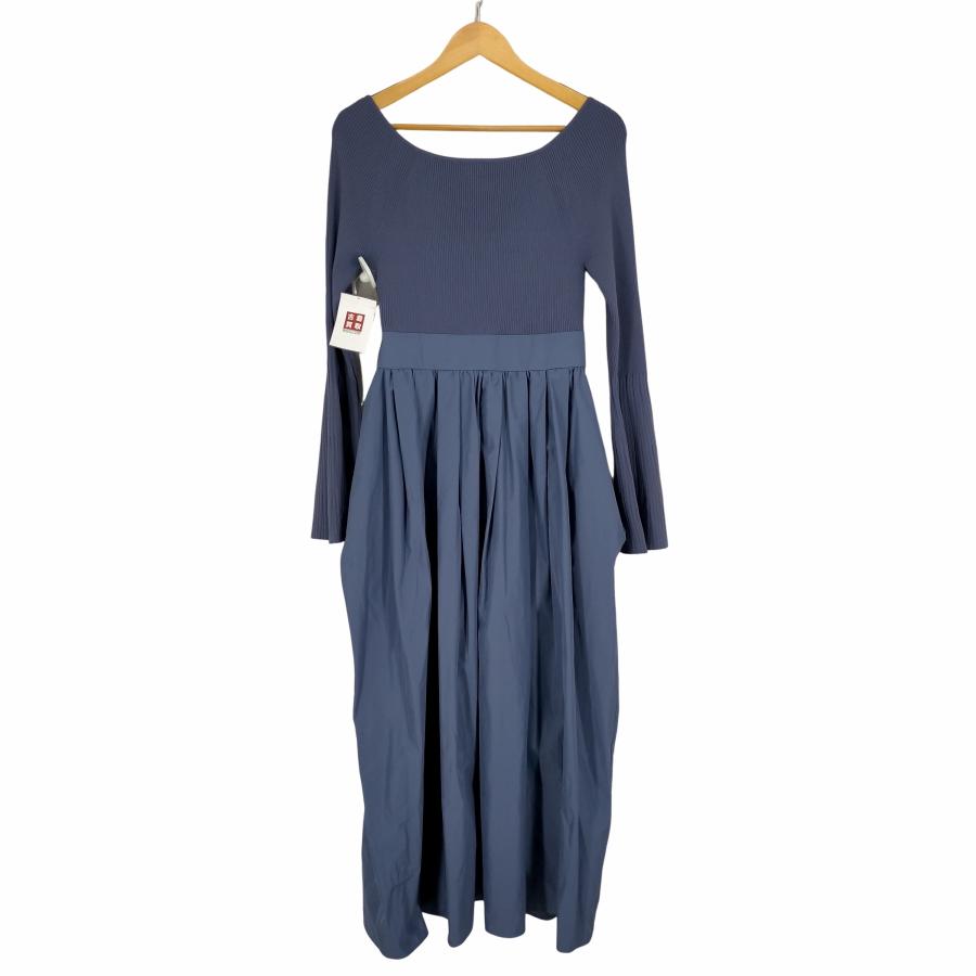 JILLSTUART(ジルスチュアート) 23SS タフタドッキングニットドレス レディース JPN：2 【中古】【ブランド古着バズストア】 JILL STUART（ジルスチュアート） 23SS タフタドッキングニットドレス