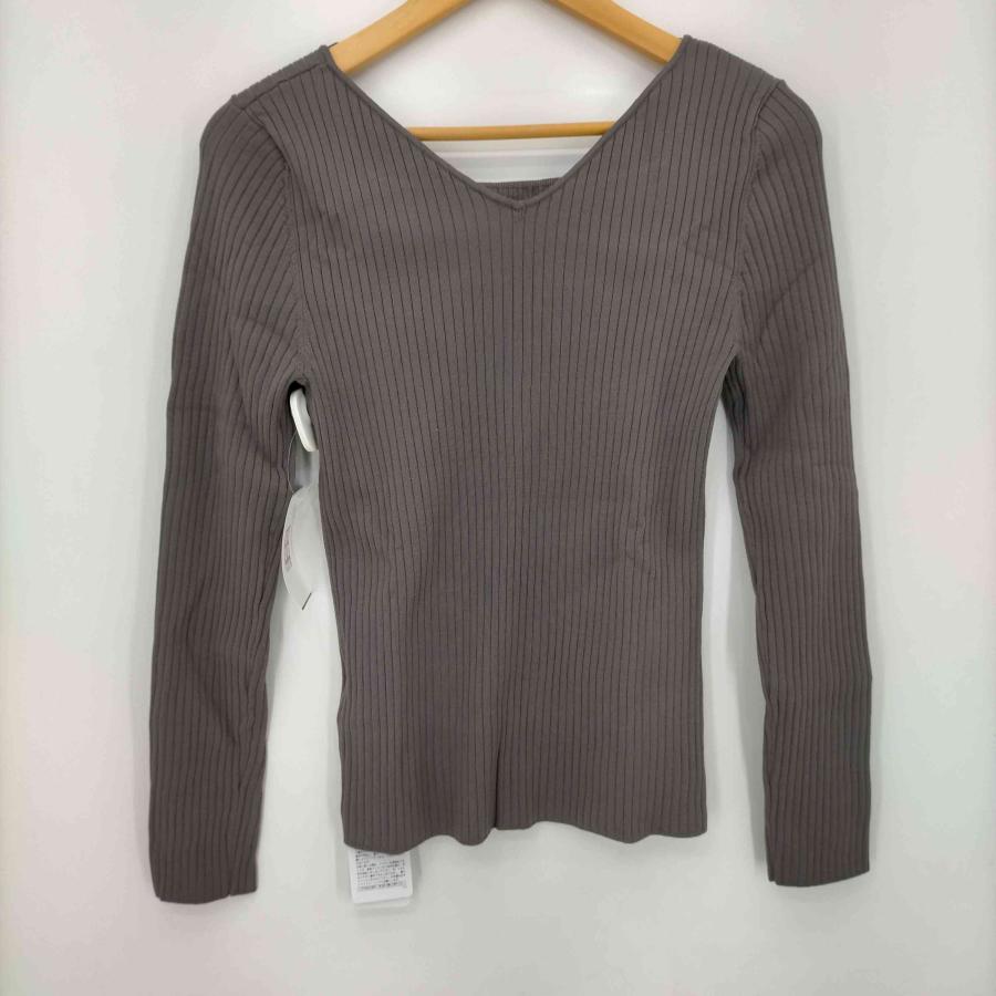 CADUNE CADUNE(カデュネ) 22AW 2wayリブニット カットソー 長袖 CADUNE CADUNE(カデュネ) 22AW 2wayリブニット カットソー 長袖