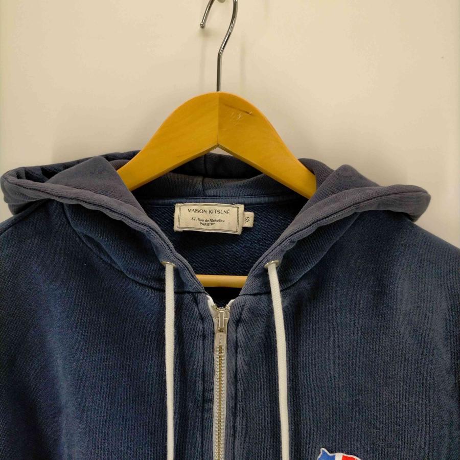 MAISON KITSUNE メゾンキツネ(メゾンキツネ) TRICOLOR FOX PATCH ZIP 