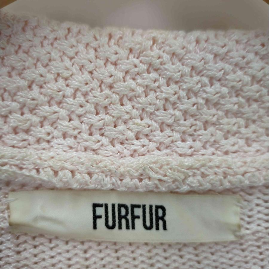 furfur(ファーファー) リネン混 チュール デザイン カーディガン レディース FREE  中古 古着 0523｜bazzstore｜05