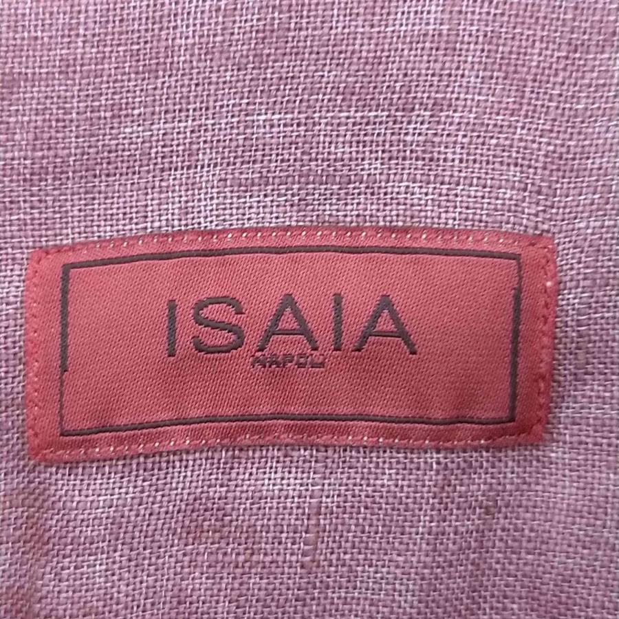 ISAIA ISAIA(イザイア) イタリア製 エルボーパッチチェック リネン 