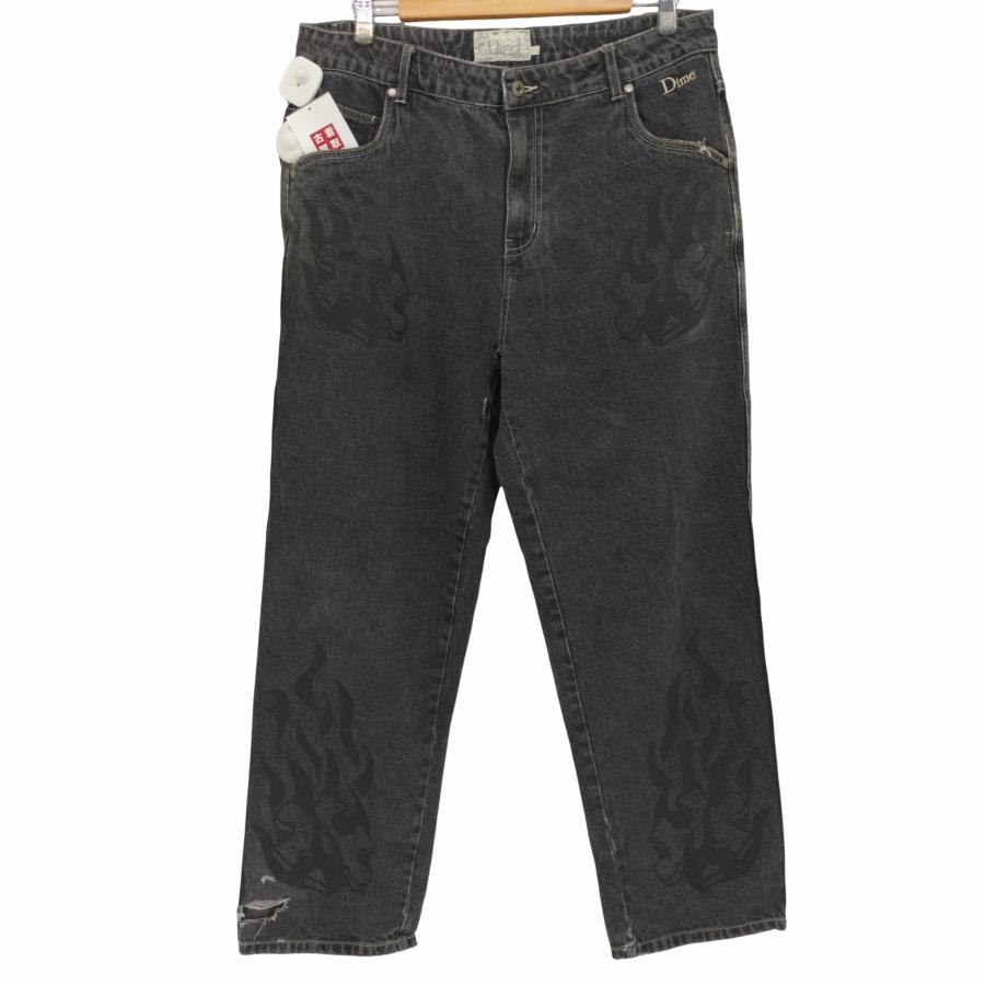 Dime(ダイム) FLAMEPUZZ RELAXED DENIM PANTS BLACK WASHED 中古 古着
