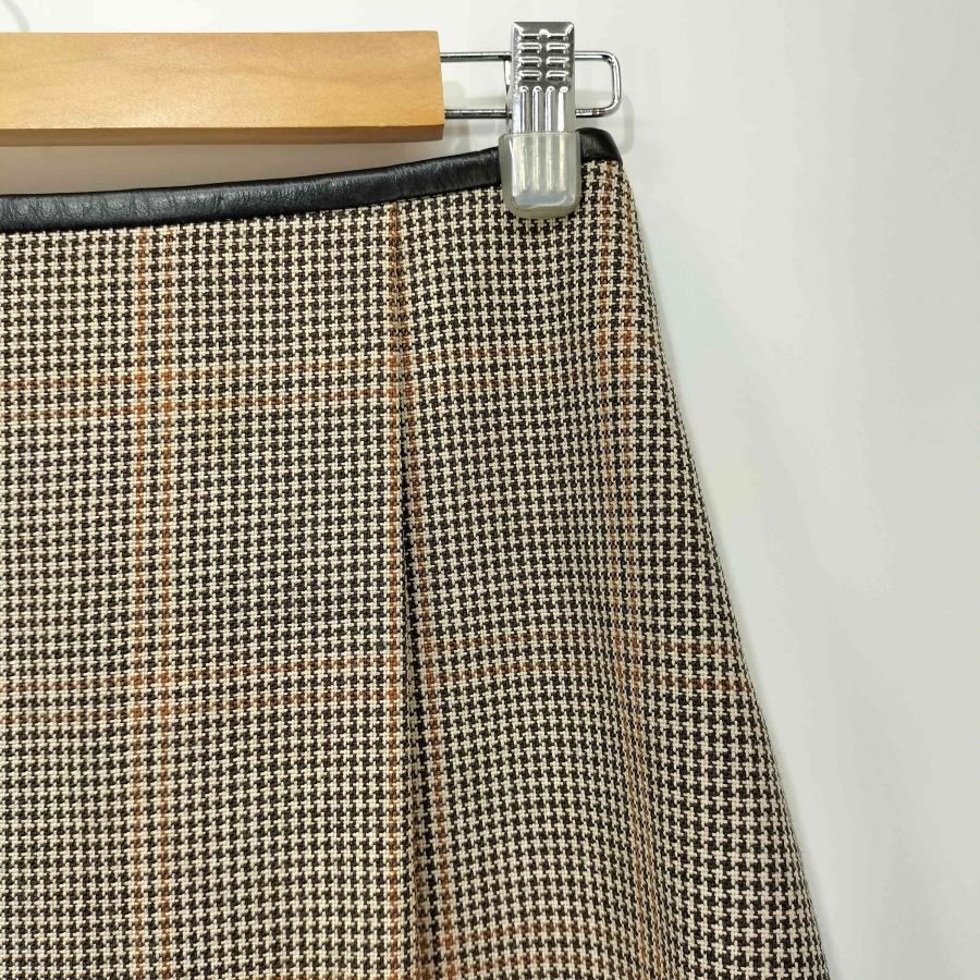 DRAWER Drawer(ドゥロワー) ウエストレザー千鳥格子チェック DRAWER Drawer(ドゥロワー) ウエストレザー千鳥格子チェック