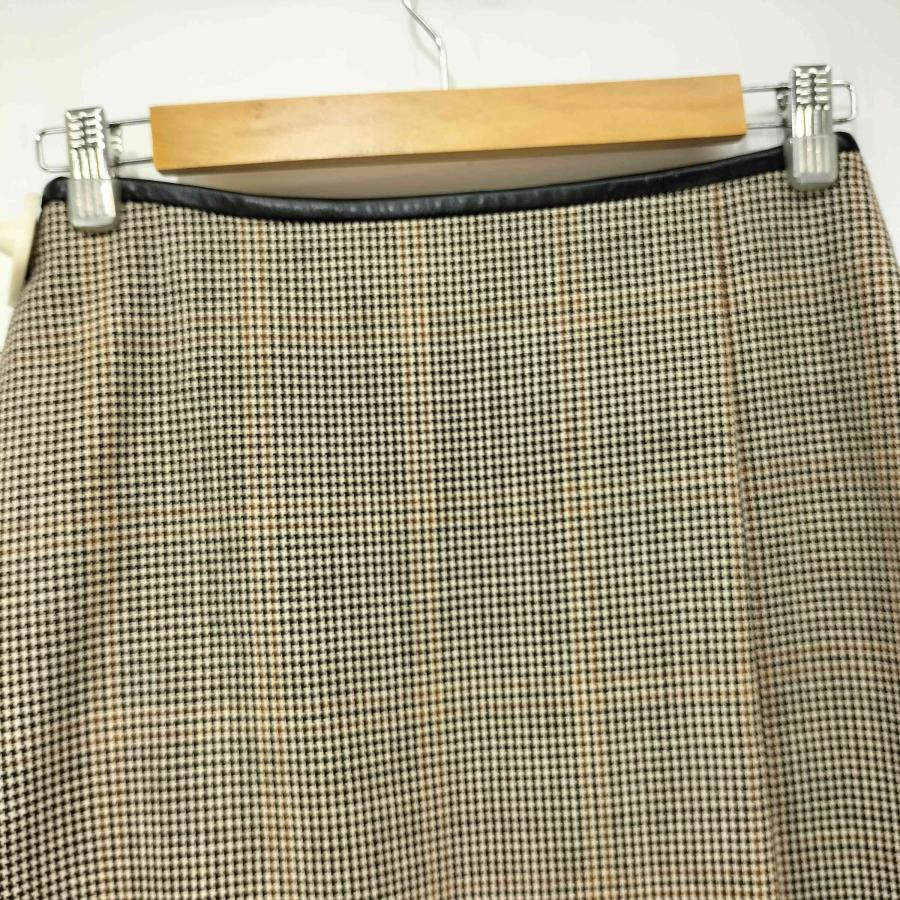 DRAWER Drawer(ドゥロワー) ウエストレザー千鳥格子チェック DRAWER Drawer(ドゥロワー) ウエストレザー千鳥格子チェック