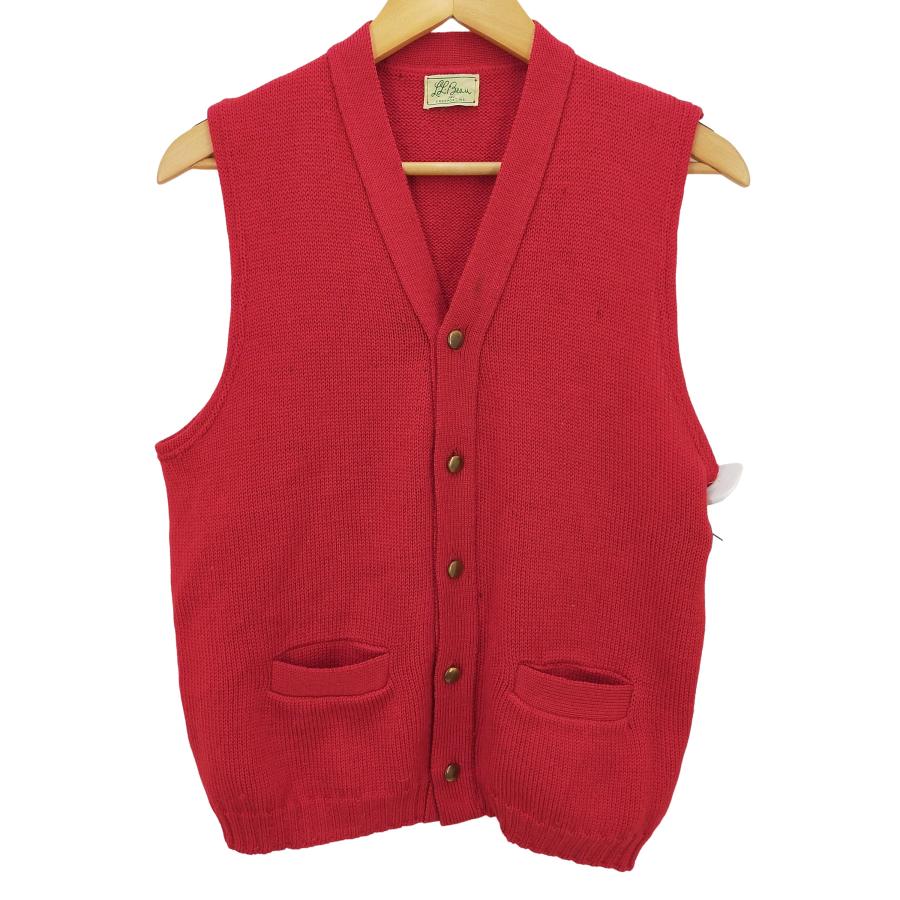 L.L.Bean(エルエルビーン) 50-60S 筆記体タグ ニットベスト メンズ 